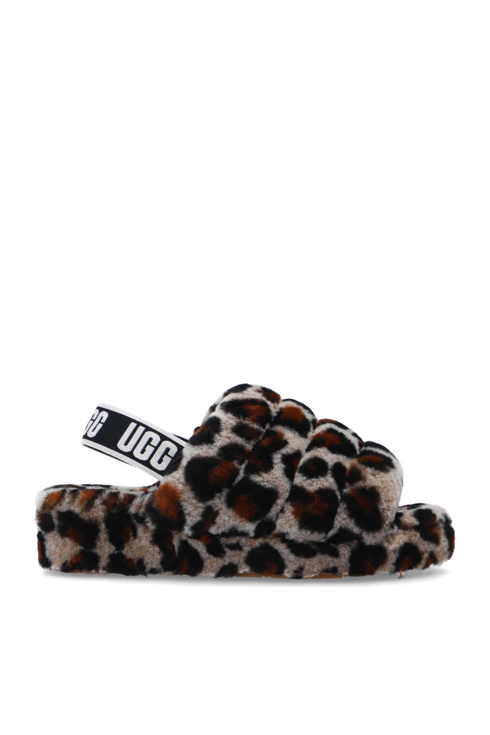 Ugg fluff yeah slide white online leopard